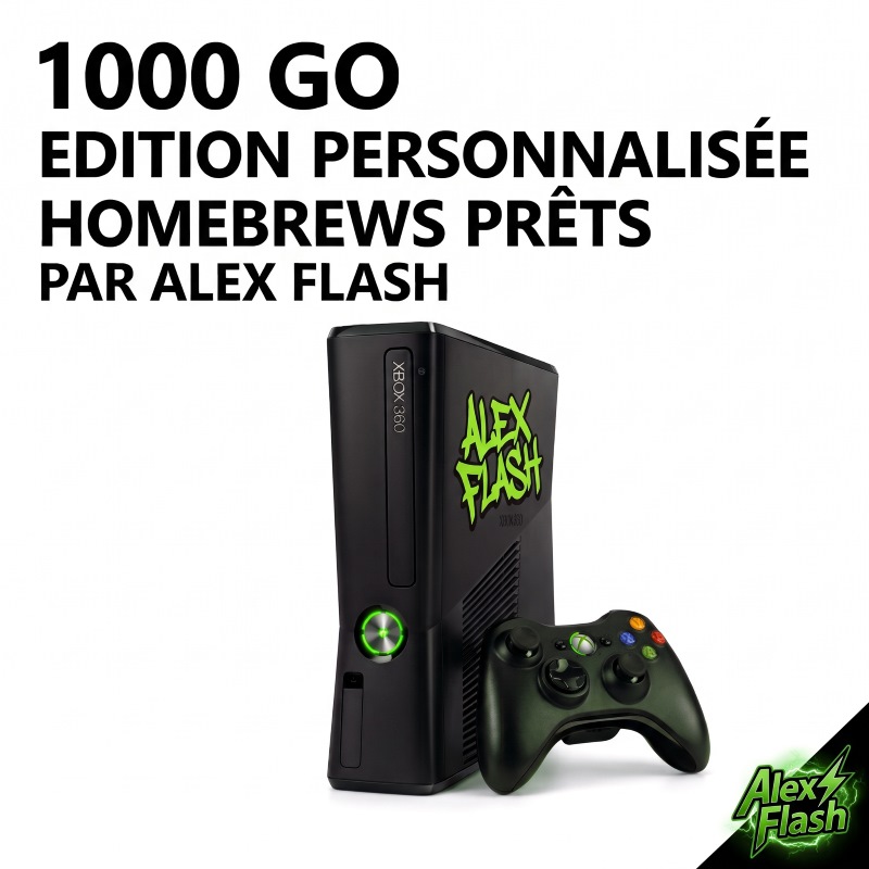 Xbox 360 Slim 1To Alex Flash